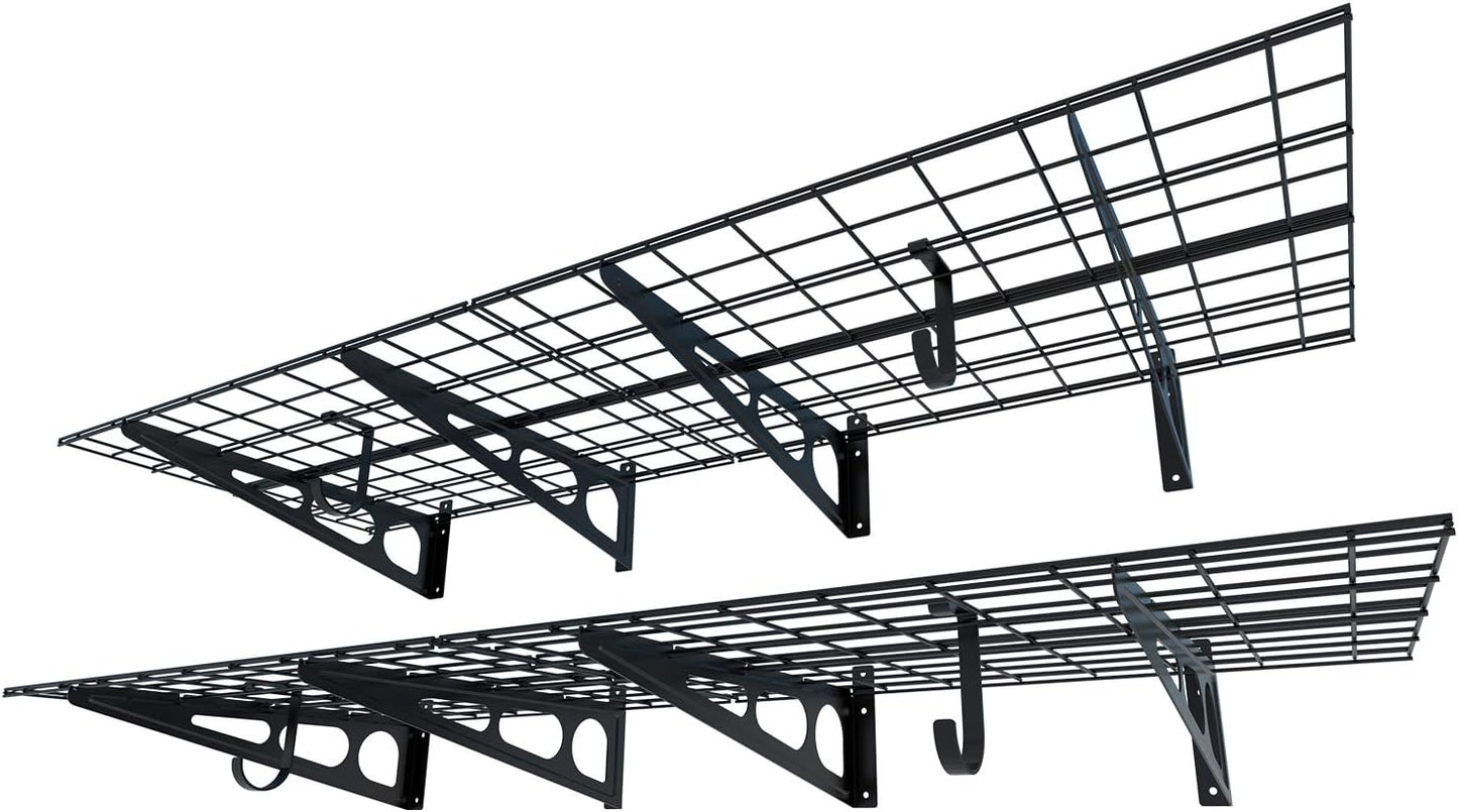 FLEXIMOUNTS Garage Shelving 2-Pack 2x6ft Storage Racks
