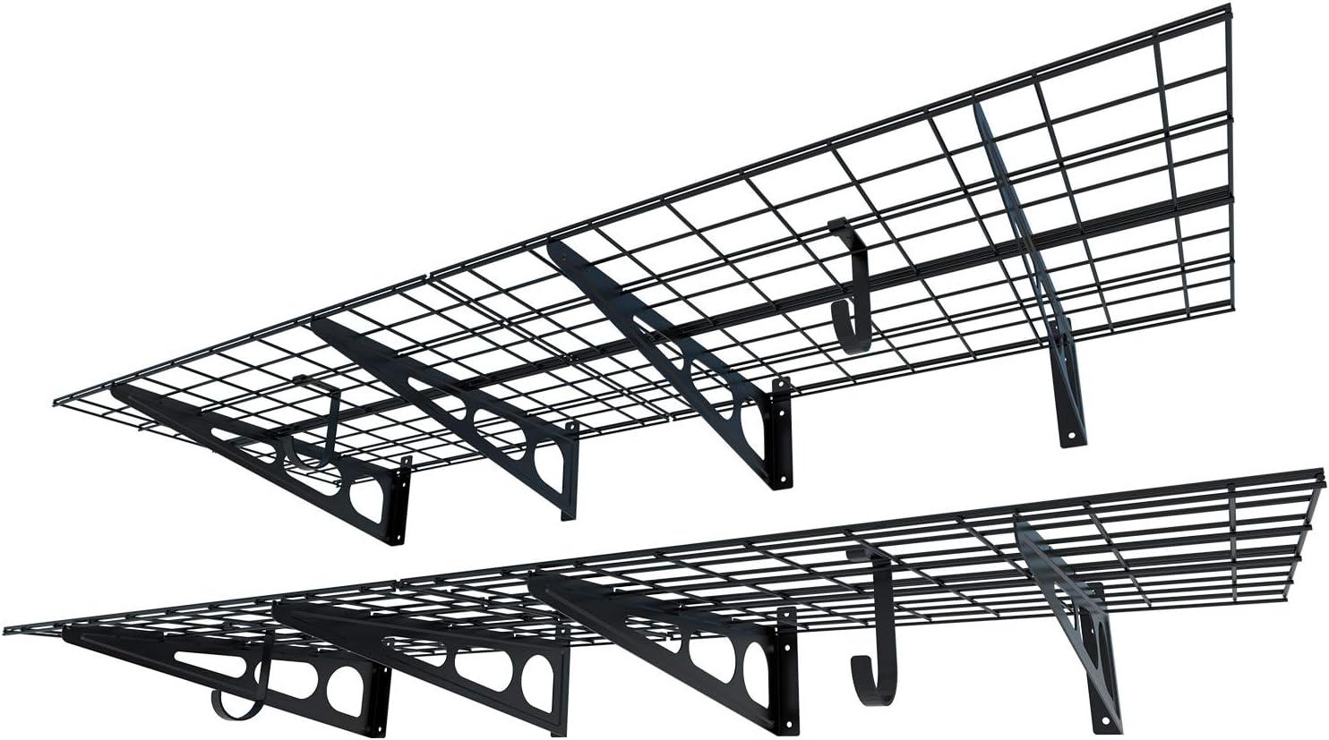 FLEXIMOUNTS Garage Shelving 2-Pack 2x6ft Storage Racks