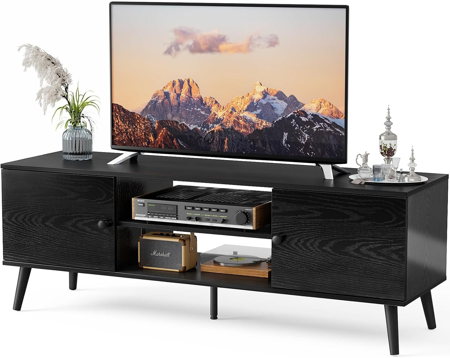 Mid Century Modern TV Stand with Storage - DUMOS 55-60 in TV
