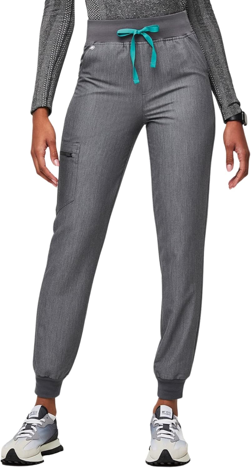 FIGS Zamora High Waisted Jogger Scrub Pants for Women Comfort