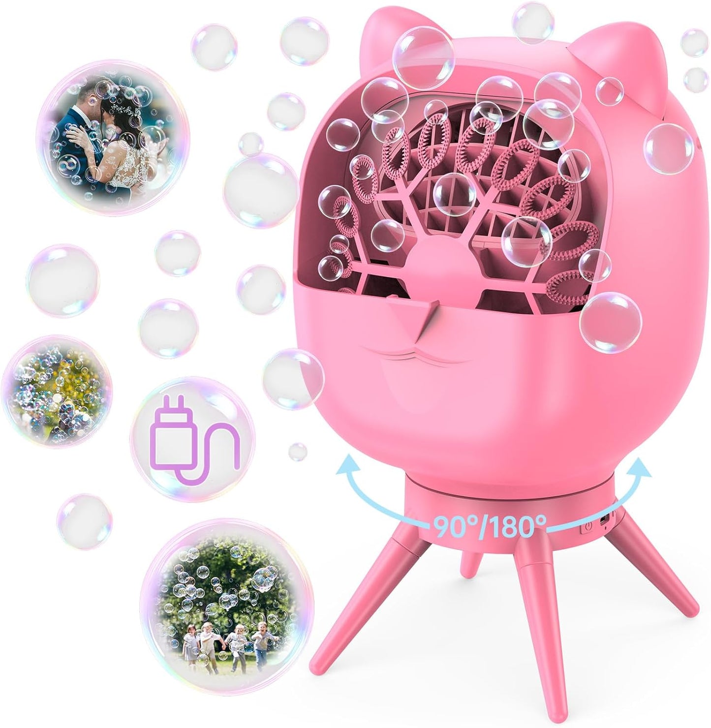 Automatic Bubble Machine for Kids with 38000 Bubbles Per Minute