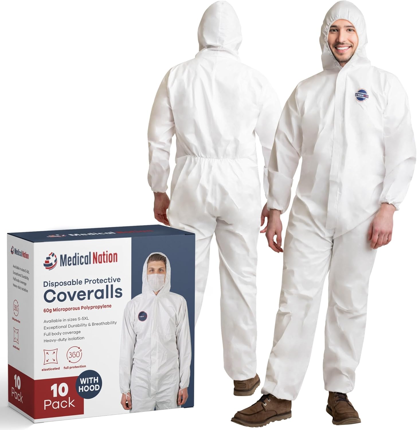 Heavy-Duty Disposable Hazmat Suits for All Work Environments