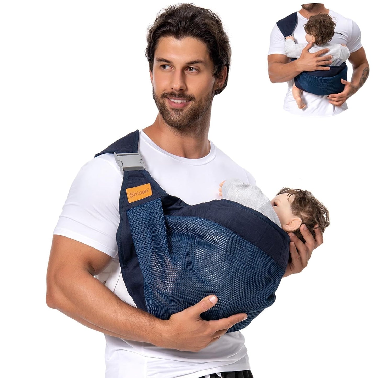 Baby Sling Carrier for Newborn to Toddler - Adjustable & Comfortable