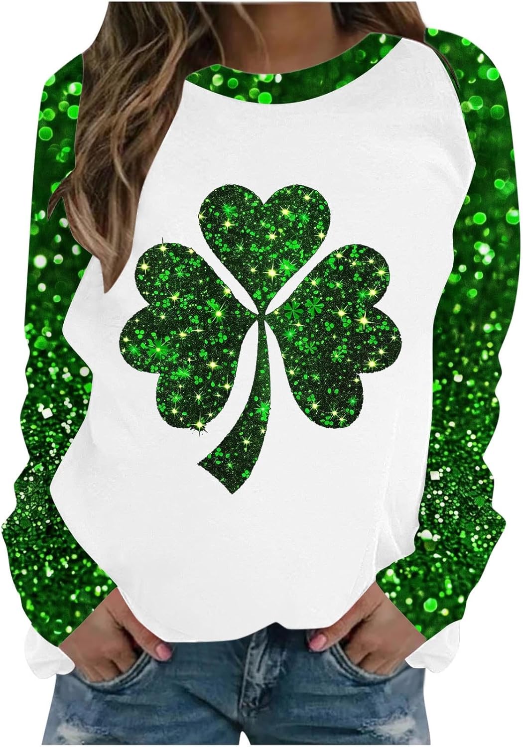 St. Patrick's Day Green Graphic Sweatshirt