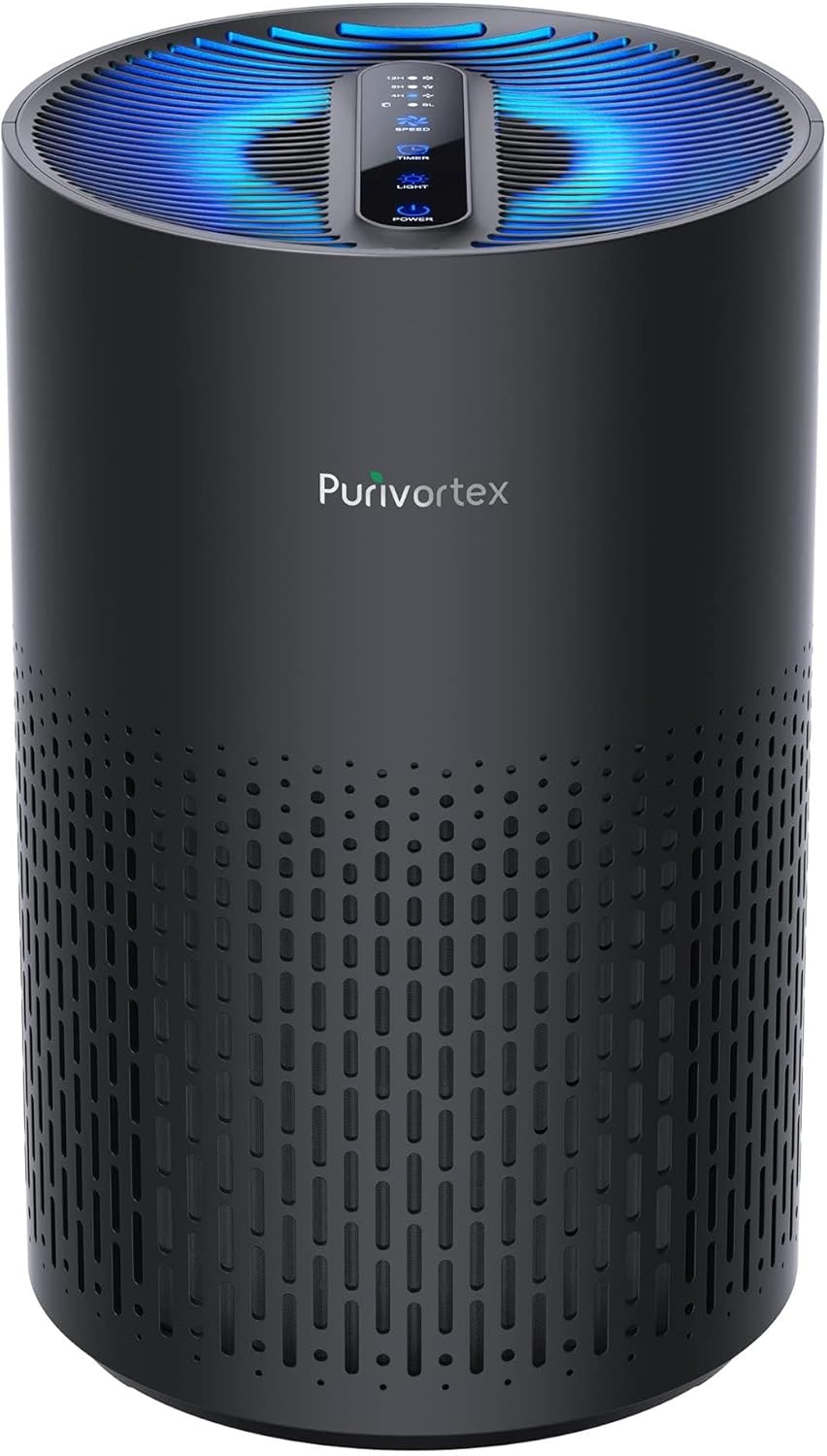 Purivortex Air Purifiers for Bedroom - Quiet HEPA Filter Device