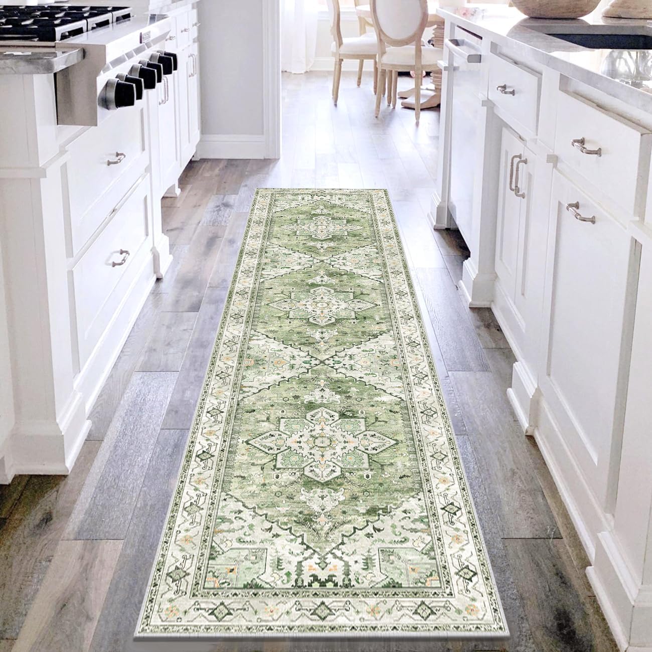 Yamaziot Washable Runner Rug - Vintage Non-Slip Boho Design