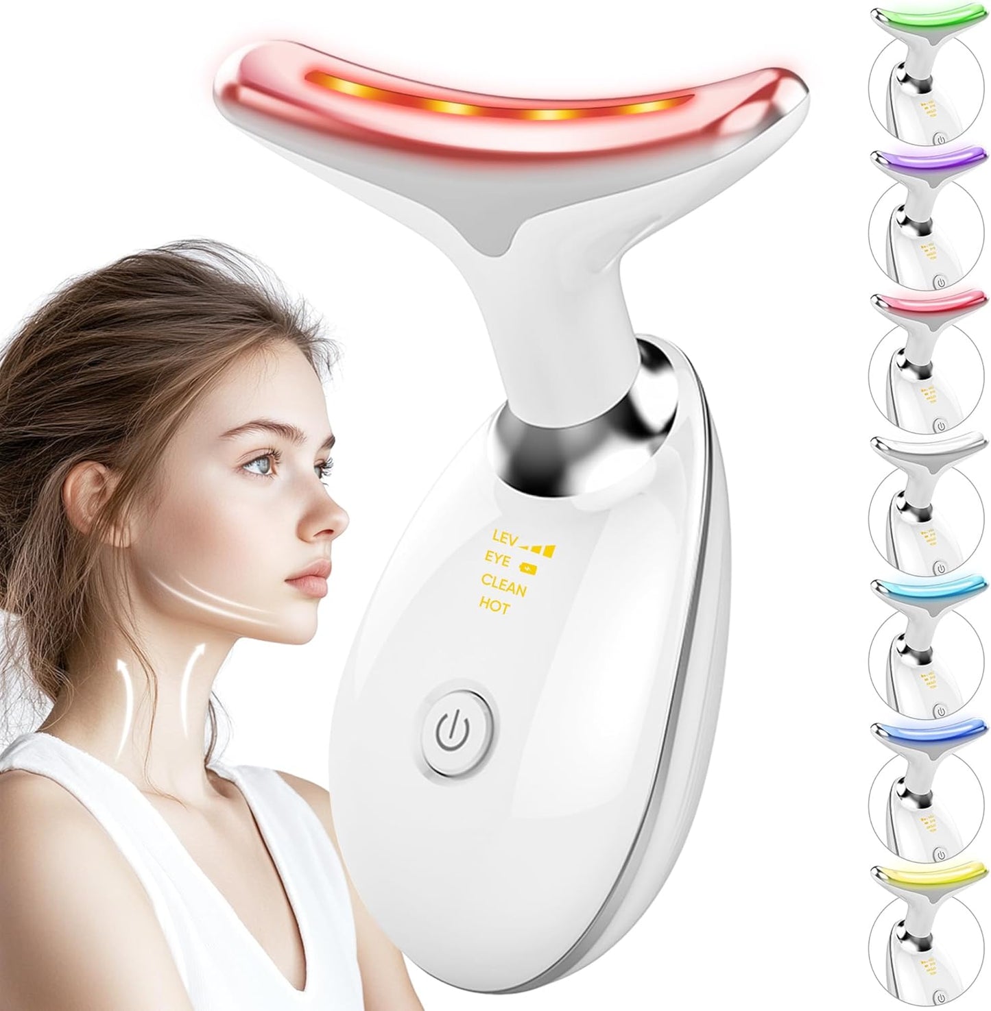 Red Light Therapy Facial Massager for Neck and Face Care