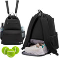 Tennis Backpack for Men and Women - Holds 2 Rackets, Ventilated Shoe