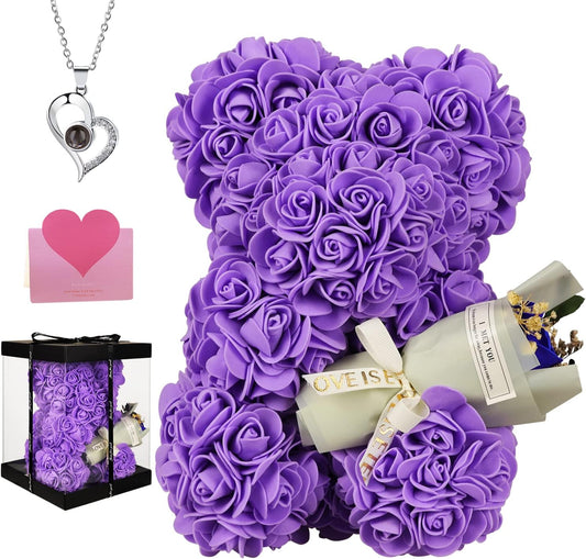 Rose Bear Birthday Gift for Women - Perfect Mother's Day Gift