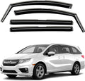 Co Smoke Tinted In-Channel Side Window Visors for Honda Odyssey