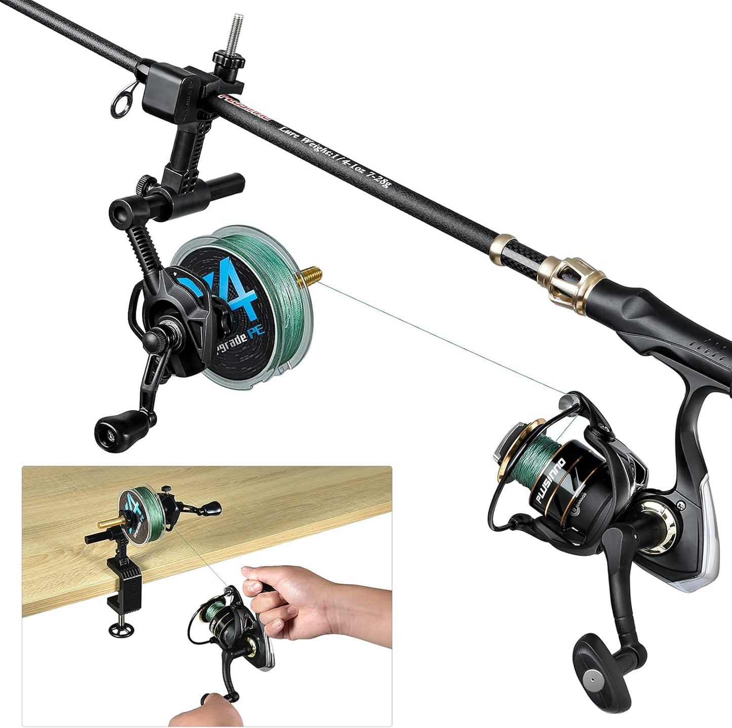 PLUSINNO Fishing Line Spooler: Easy Spooling for Any Rod