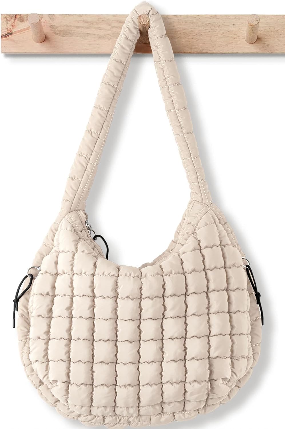 Large Quilted Puffer Tote Bag for Women - Stylish Carryall