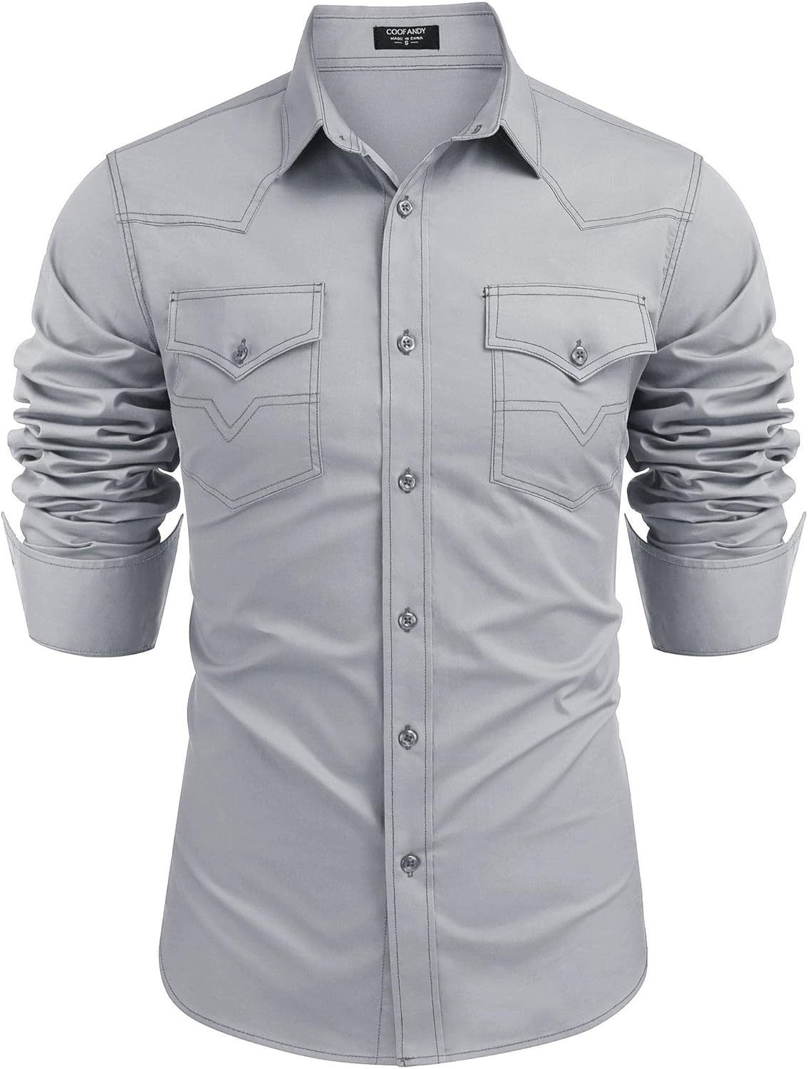 COOFANDY Men's Western Cowboy Shirts for Casual Style and Comfort