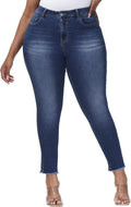 Womens Plus Size Skinny Jeans High Waisted Stretchy