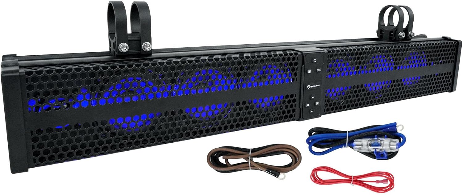 Rockville XBAR-32 32in 600W ATV UTV Soundbar with Bluetooth 5.0
