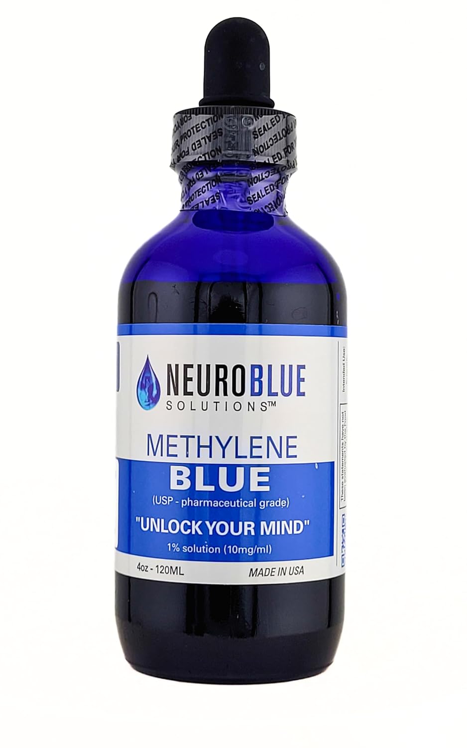 NeuroBlue Methylene Blue 120ml - Pharmaceutical Grade Drops