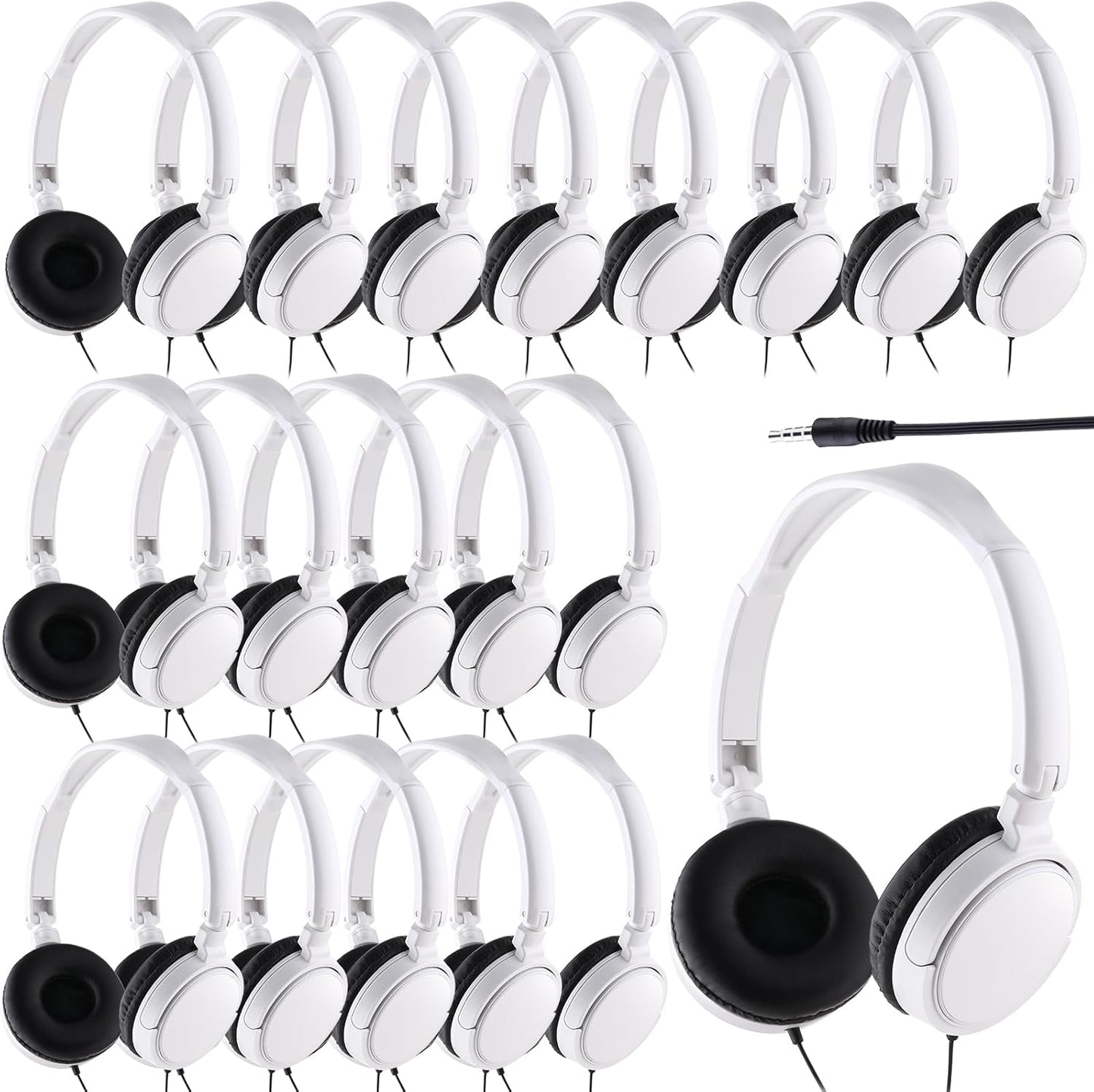 Yunsailing Classroom Headphones Set for Kids - 18 Pack Wired