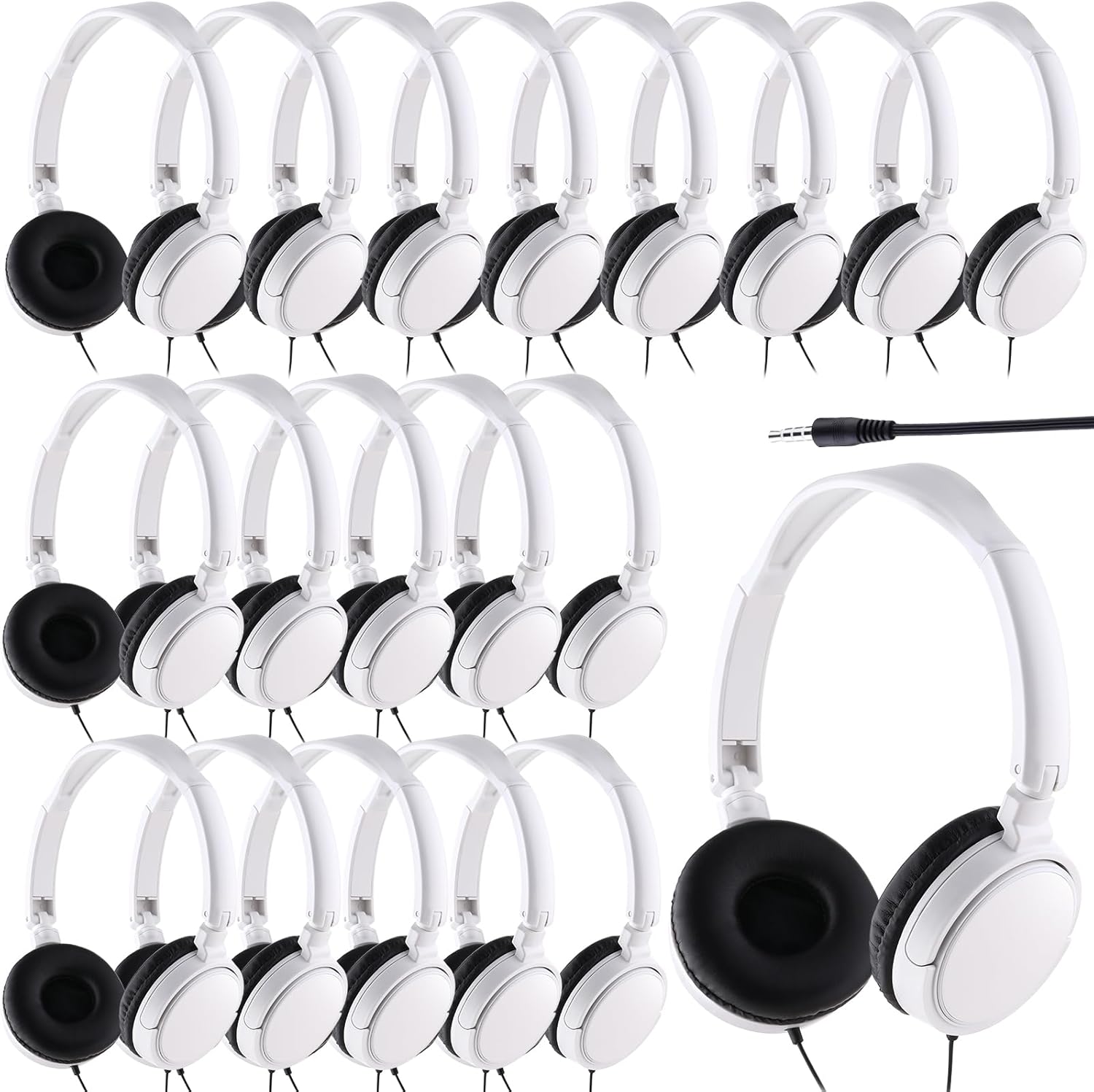 Yunsailing Classroom Headphones Set for Kids - 18 Pack Wired