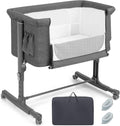 HONEY JOY Baby Bassinet Bedside Sleeper - 3-in-1 Portable Crib
