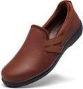 Orthopedic Loafers for Women Vegan Leather Slip On Shoes