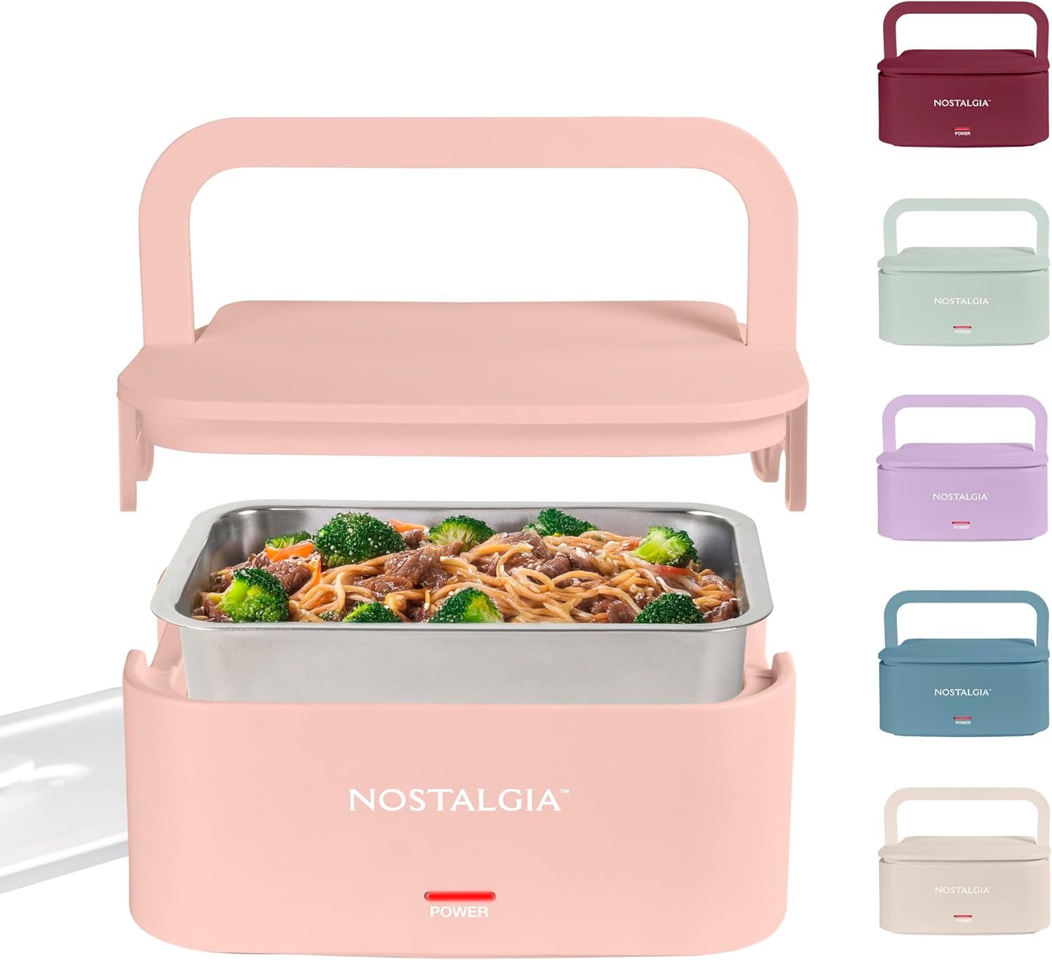 Nostalgia Portable Heated Lunch Box for Work & Travel Use
