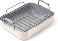 Caraway Roasting Pan 16x13 with Rack - Nonstick Ceramic Roaster