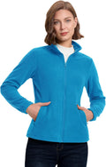 33,000ft Womens Zip Up Fleece Jacket - Long Cut Warm Midweight