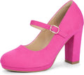 IDIFU IN4 Mary Jane Platform Heels - Stable 4in Chunky Pumps