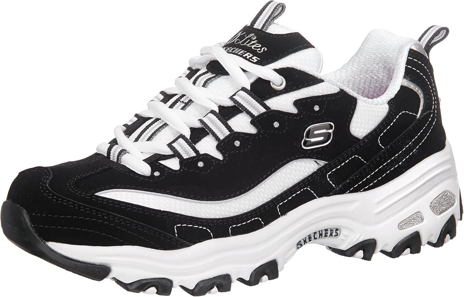 Skechers Women's D'Lites-Biggest Fan Sneaker for Comfort