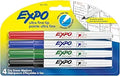 EXPO Low Odor Dry Erase Markers Ultra-Fine Tip, 4 Count