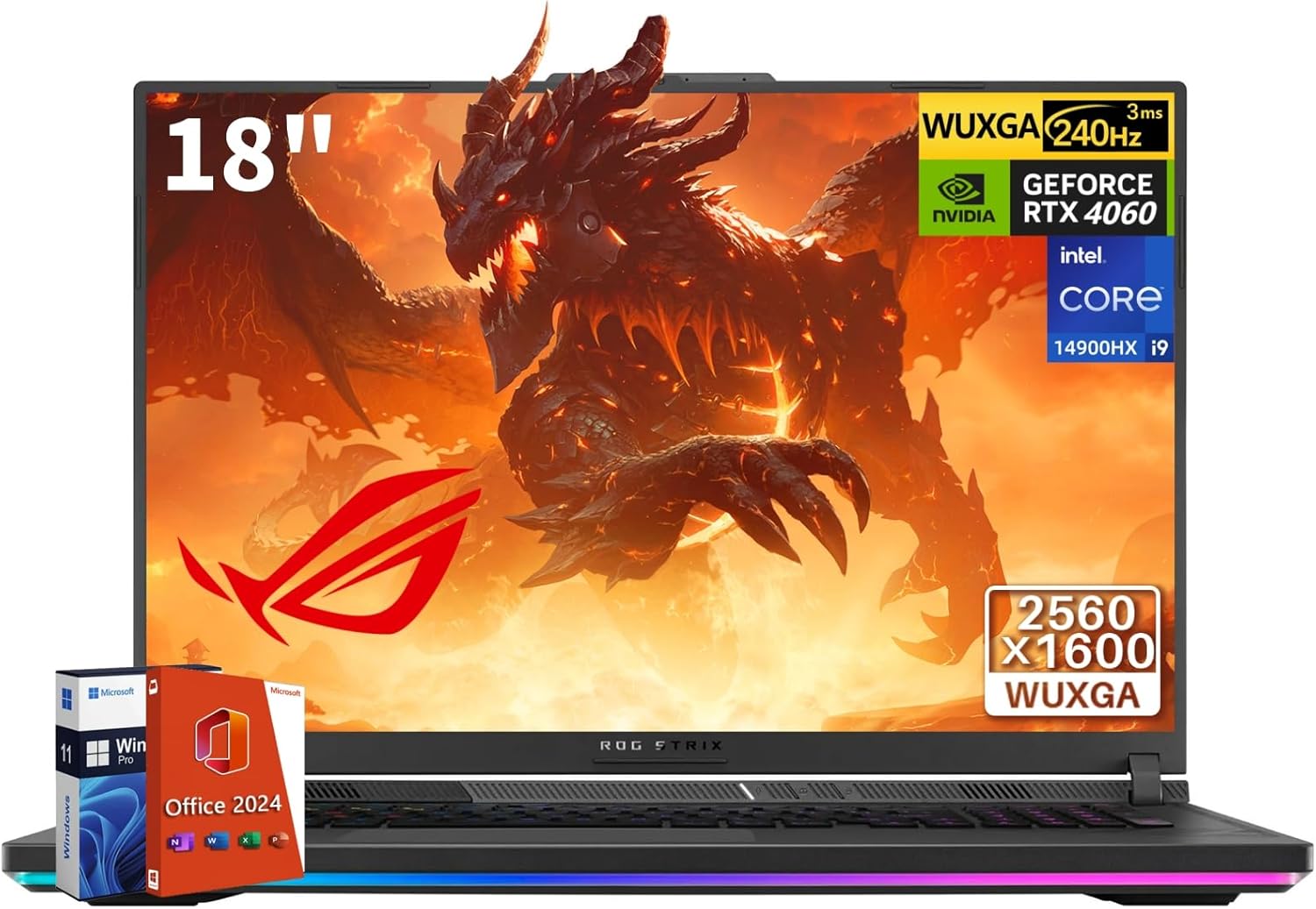 ASUS ROG Strix G18 Gaming Laptop with Intel i9 and RTX 4060