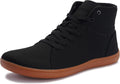 WHITIN Men's High Top Minimalist Barefoot Shoes - Wide Toe Box Comfort