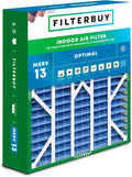 Filterbuy 20x25x6 Air Filter MERV 13 Optimal Smoke & Allergy Defense