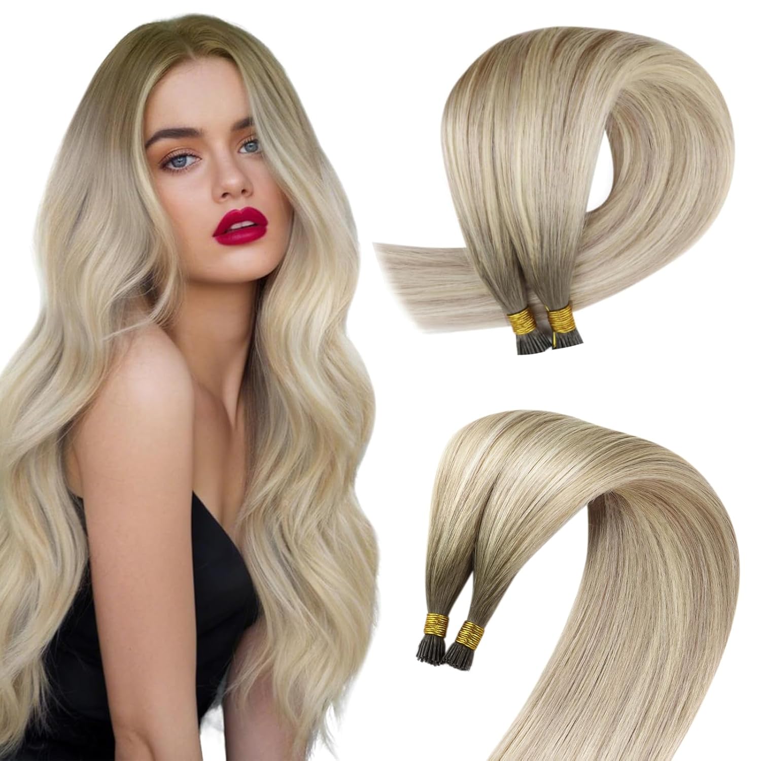 Sunny Hair 24 Inch Itip Hair Extensions for a Fuller Look