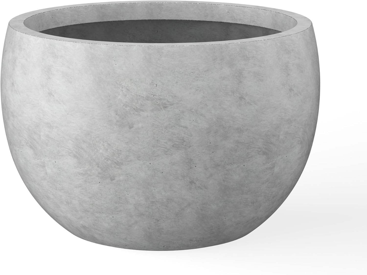 Kante 19.9 Dia Round Concrete Planter for Indoor and Outdoor Use