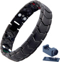 Magnetic Bracelets for Men Three Rows - 3X Magnetic Stainless Steel