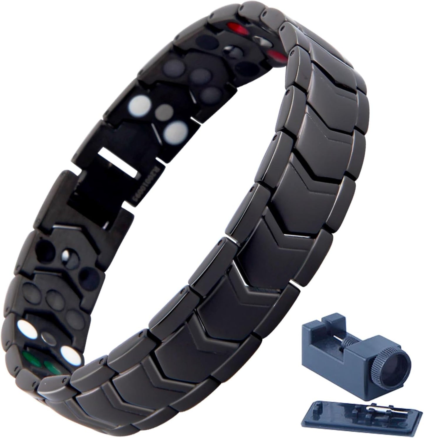 KYOSI Triple Magnetic Bracelet | Black Stainless Steel
