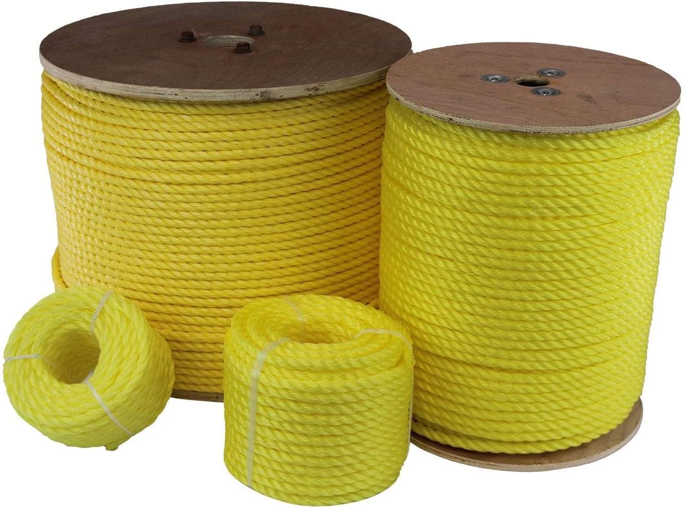 Twisted Polypropylene Rope - 1/2 Inch by 300 Feet for All Uses