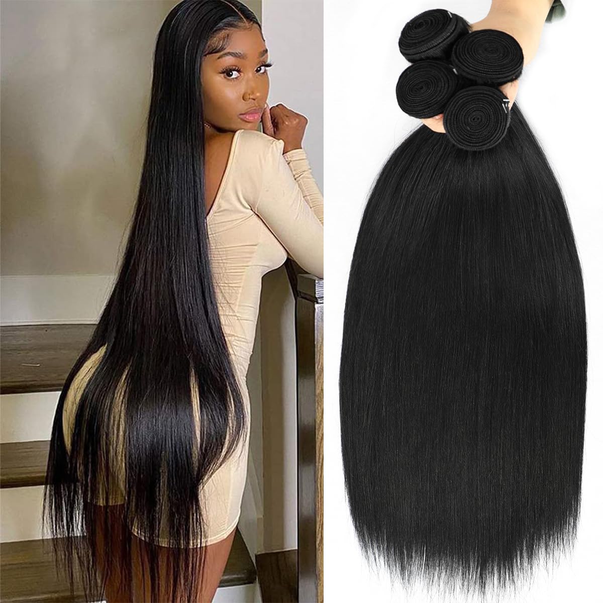Premium 12A Straight Human Hair Bundles for All Occasions