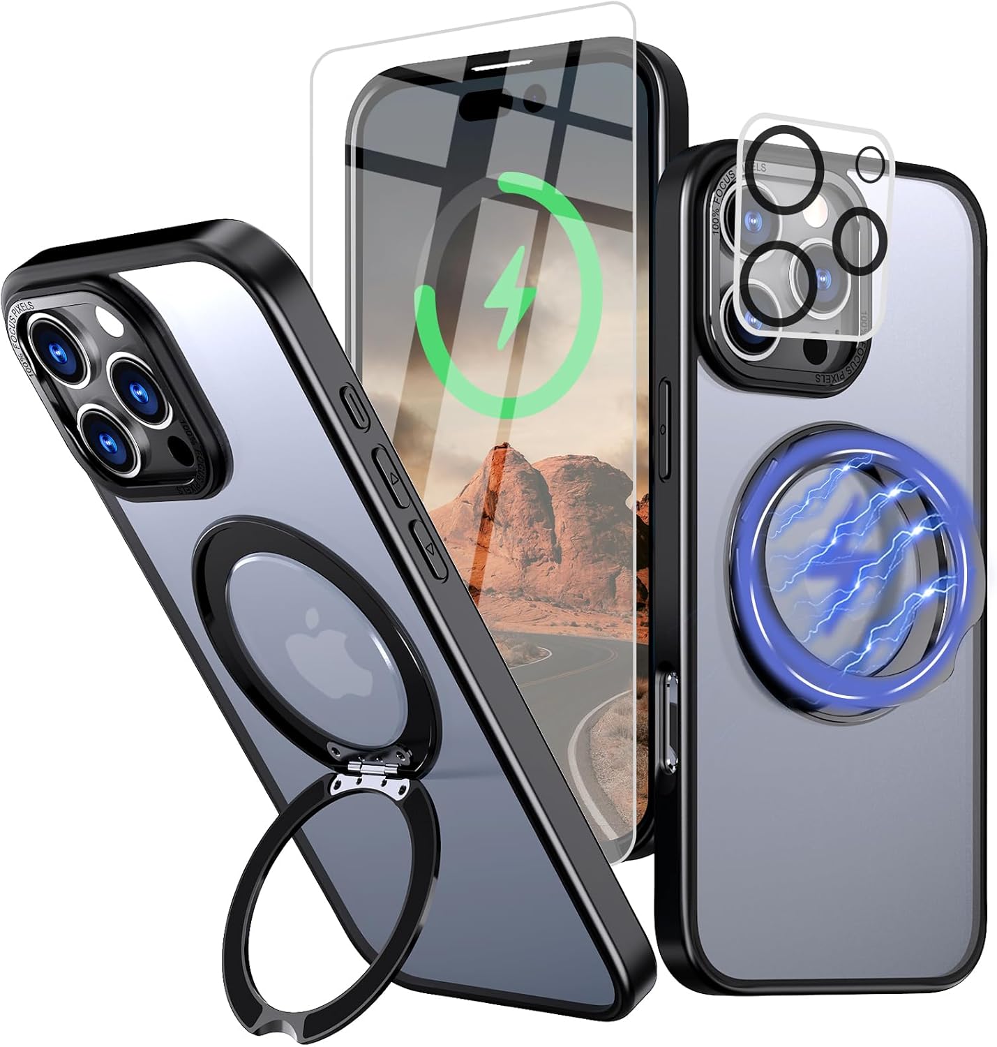 iPhone 16 Pro Case with Screen Protector & Lens Protector