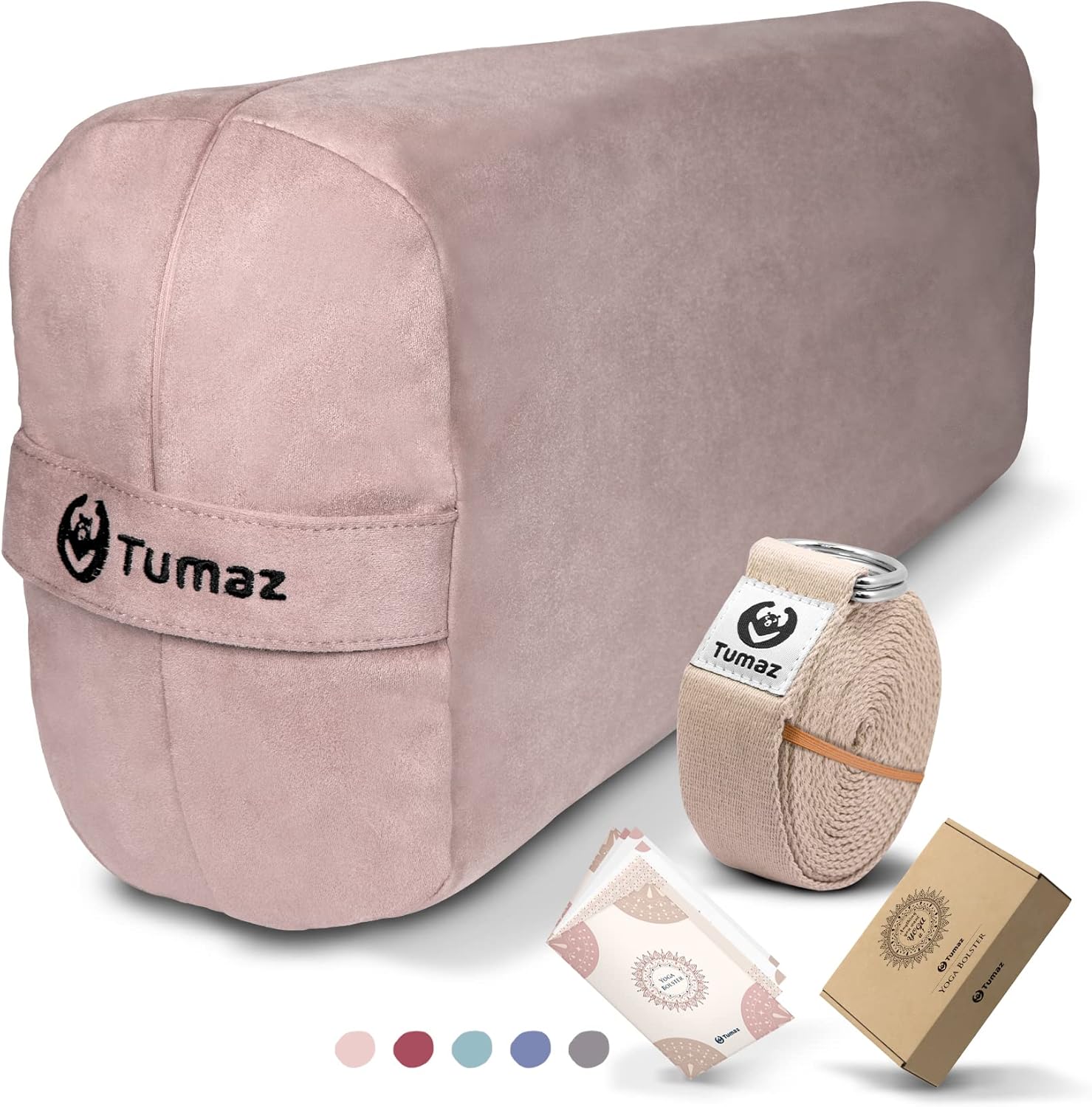 Tumaz Yoga Bolster Set for Restorative Yoga and Meditation