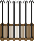 5Ft String Light Poles 6 Pack - Sturdy Outdoor Light Pole Stands