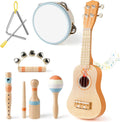Kids Guitar Set 7-in-1 Musical Instruments for Toddlers - Fun Gift