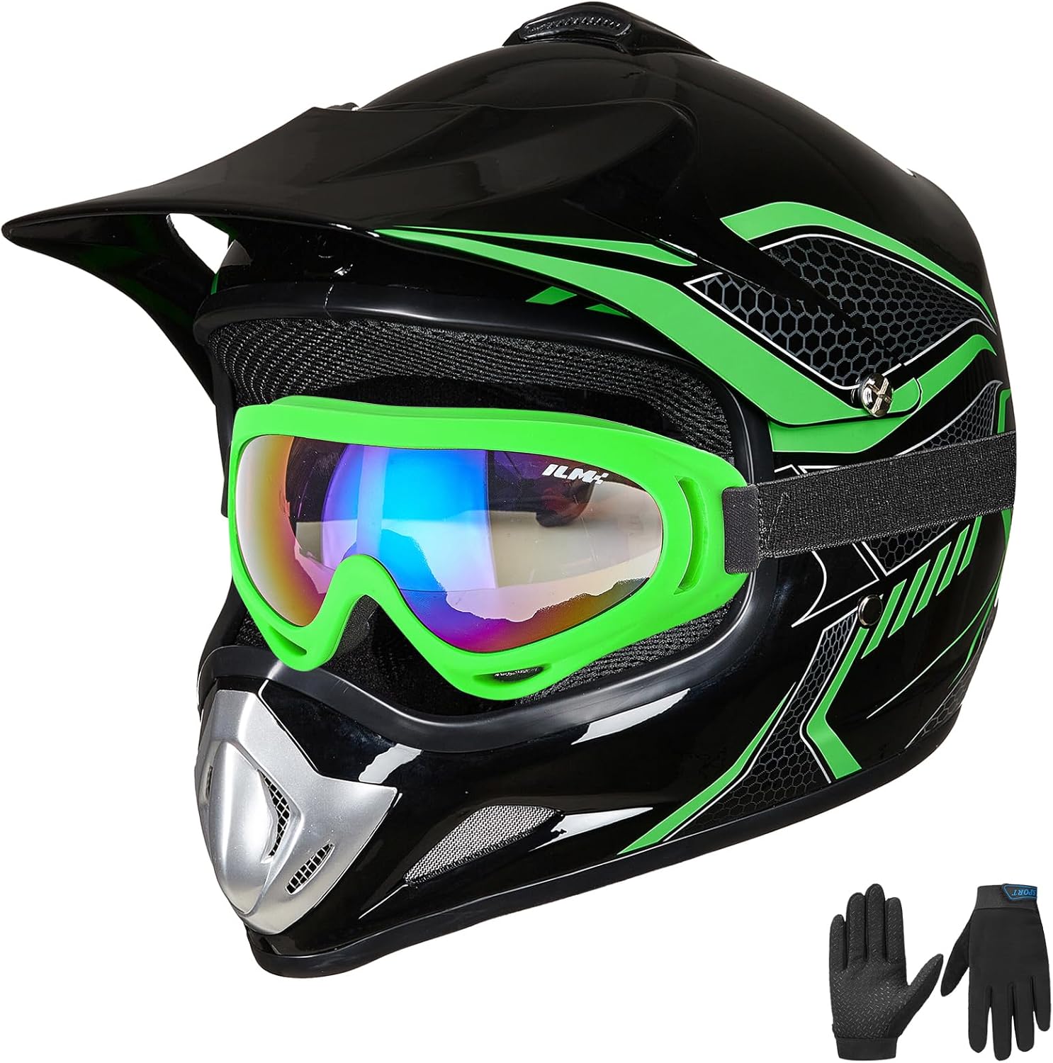 ILM Youth Kids Dirt Bike Helmet for Safe Off-Road Riding