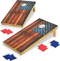 OOFIT Solid Wood Premium Cornhole Game Set - Durable 4 ft x 2 ft