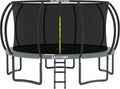 8FT-16FT Trampoline Outdoor with Enclosure and Ladder