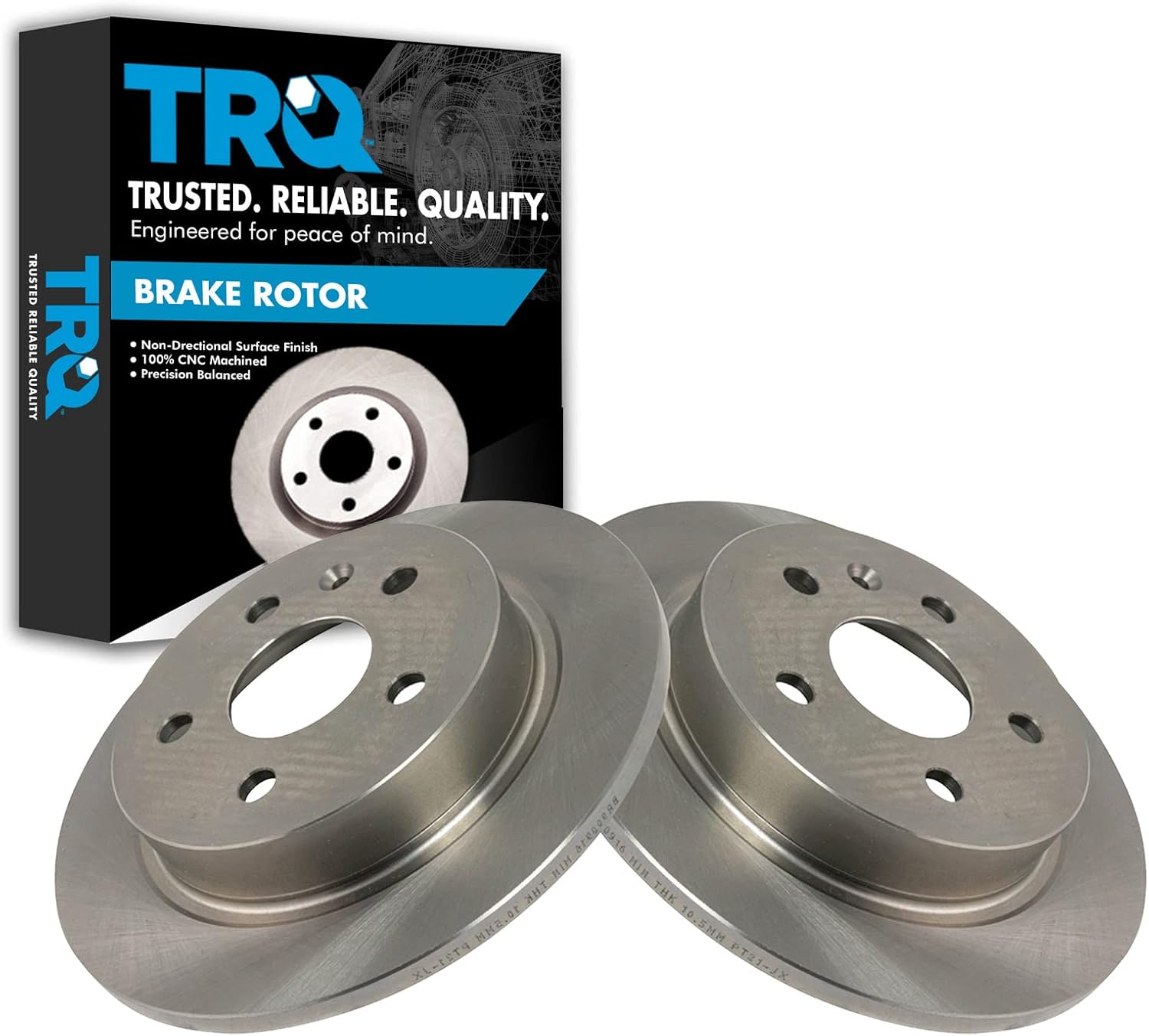 TRQ Rear Brake Rotors Set for Buick LaCrosse and Regal Models