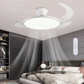 48ft Retractable Ceiling Fan with Light and Remote - Low Profile Full