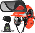 GREEN DEVIL Chainsaw Safety Protective Helmet with Visor Mesh Face