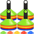 Disc Cones Soccer Training Set 200 Pack - Bright, Portable Practice